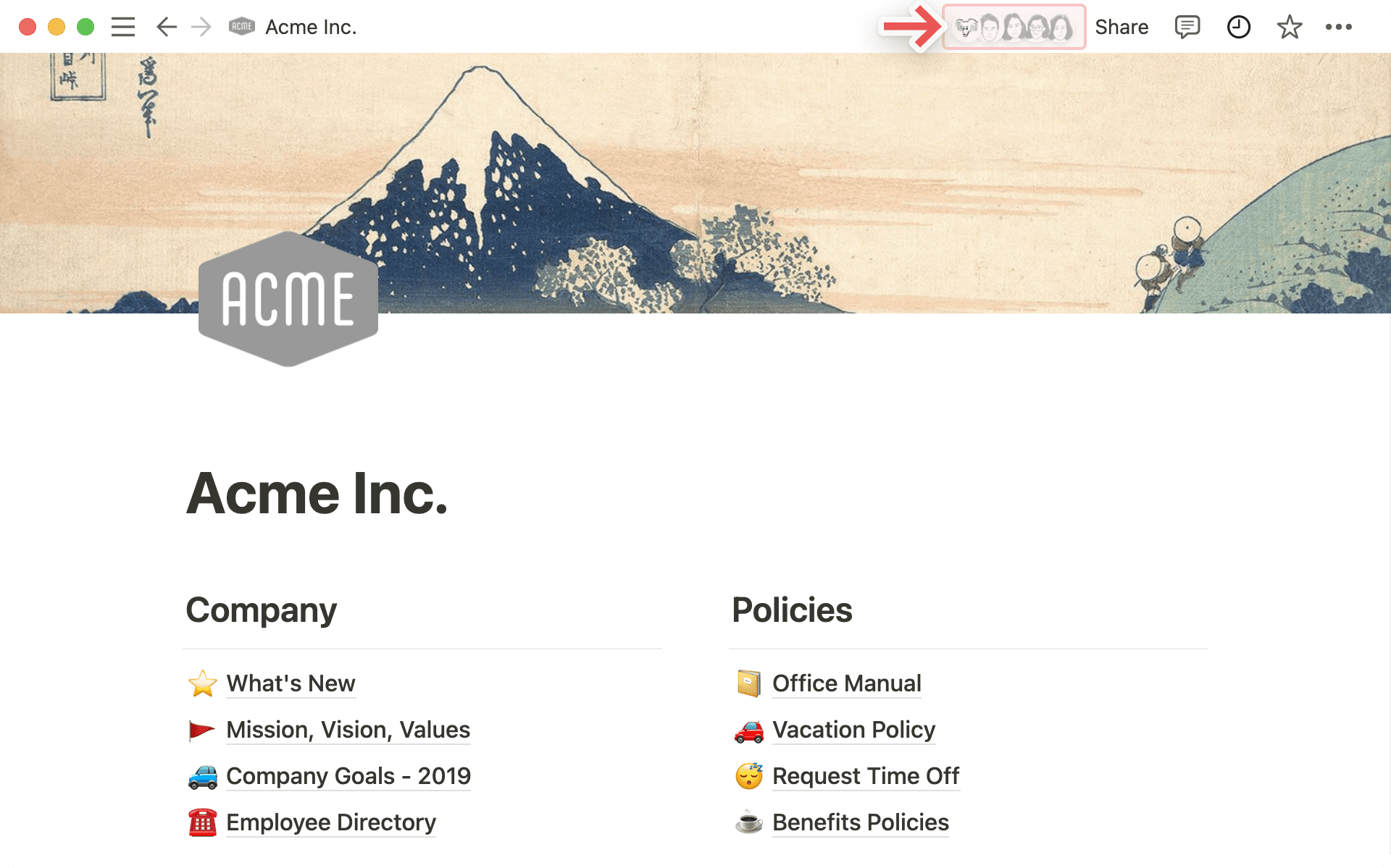 Subpage sidebar breadcrumb