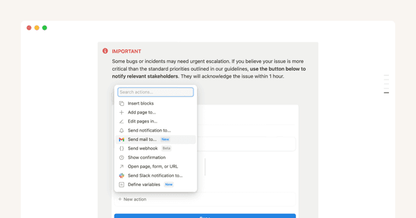Notify people instantly — with just a click of a button