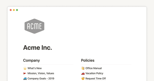 Workspace & sidebar