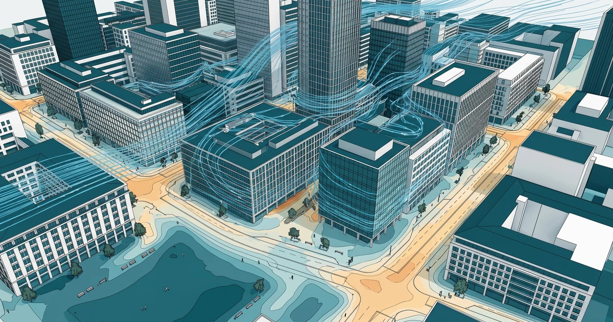 From urban wind study to reusable CFD template